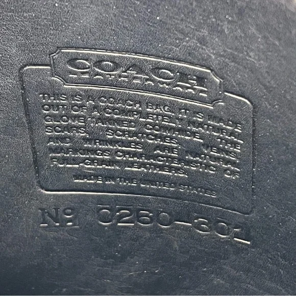 Vintage Coach Leather Bag Crossbody Satchel Purse Turnlock Flap Black 0260-301 - Picture 14 of 17